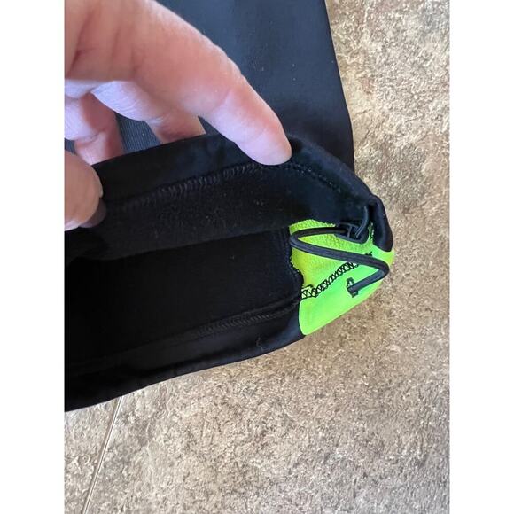 Nike Therma Fit, black with yellow stripe down legs, joggers, men's size XL - Picture 3 of 4